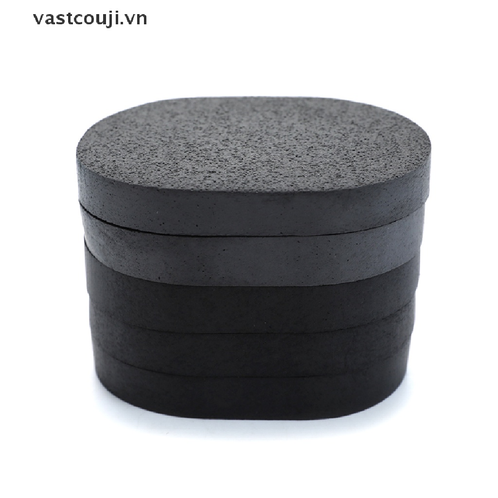 Mút rửa mặt than tre hoạt tính màu đen làm sạch da mặt