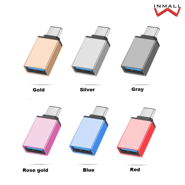 AD【Ready stock】USB-C Type C 3.1 Male to USB 3.0 Type A Female Adapter Sync Data Hub OTG