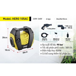 MÁY PHUN ÁP LỰC LAVOR HERO 105AC
