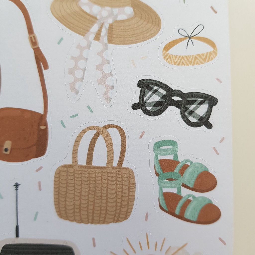 Sticker Trang Trí Sổ - Chủ Đề Cuộc Sống - SS SUMMERBREEZE - Sổ Đựng Card - Trang Trí LOMO - Trang Trí TOPLOADER