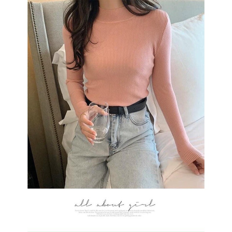 {SALE SIÊU RẺ} ÁO LEN GÂN CỔ 3 PHÂN CHẤT SIÊU MỀM MỊN | BigBuy360 - bigbuy360.vn