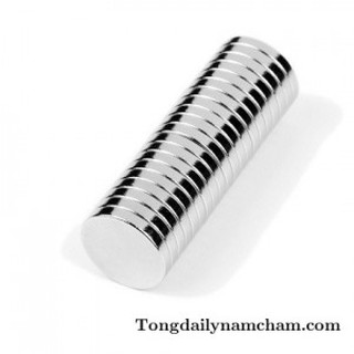 Nam châm viên trắng đất hiếm 20x3mm