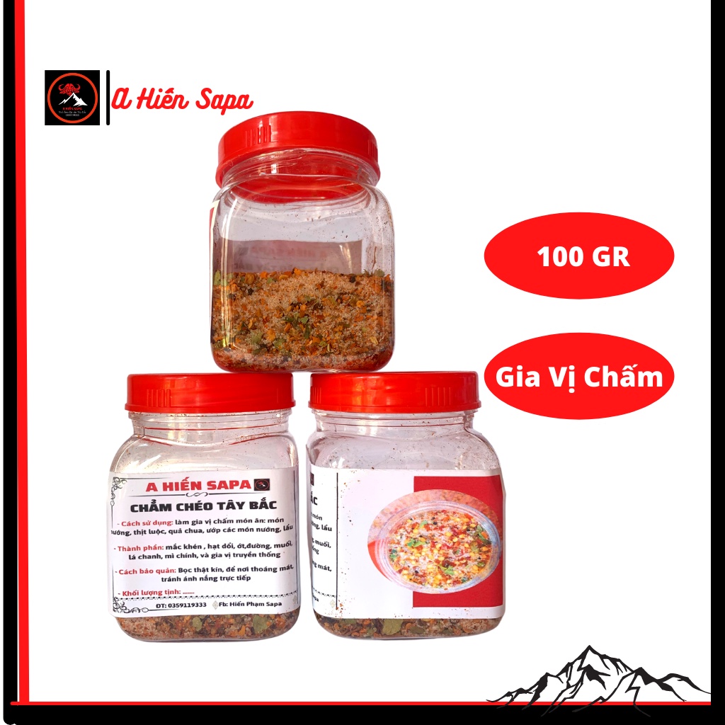 Chẳm chéo khô Tây Bắc đủ vị lọ 100gr loại ngon đặc biệt, chấm thịt luộc, quả chua đều ngon.