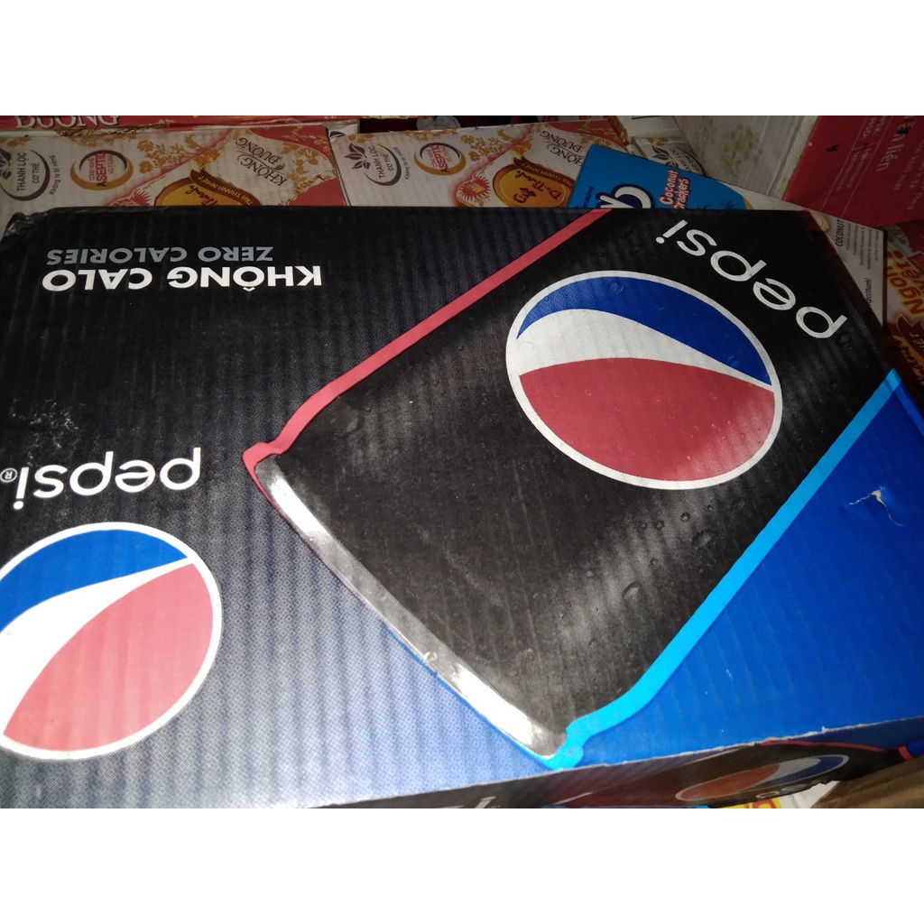 Thùng 24 lon cao Pepsi không calo