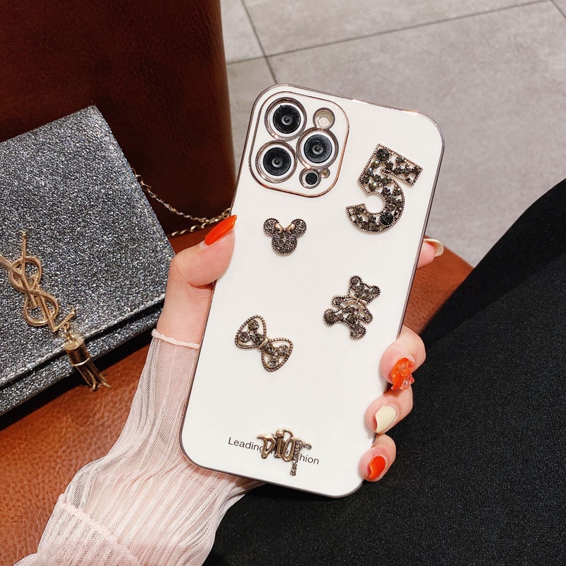 Ốp Điện Thoại Họa Tiết Gấu Chuột Mickey Cho OPPO Reno 8t 8 8z 7 7z 5G 6 4G 6z 5 5F 4F 4 Pro 2 2F