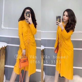 Đầm Thun Suông Rút Dây Hàng Quảng Châu Xịn- Đẹp-Rẻ