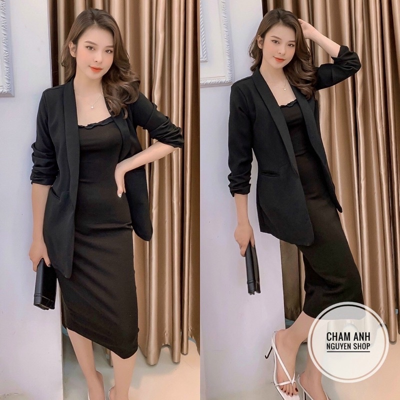 Áo Blazer tay dài nhún | BigBuy360 - bigbuy360.vn