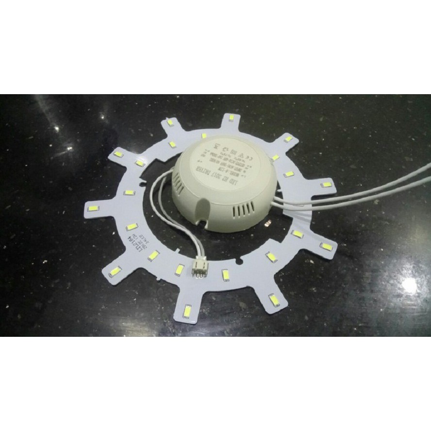 Vỉ led vòng 12W 220V kèm tăng phô dùng thay thế cho đèn led ốp trần