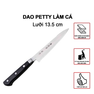 Dao làm cá Nhật Bản cán ngắn cao cấp Super Chef lưỡi 13.5cm công nghệ Nhật Bản Dao-F