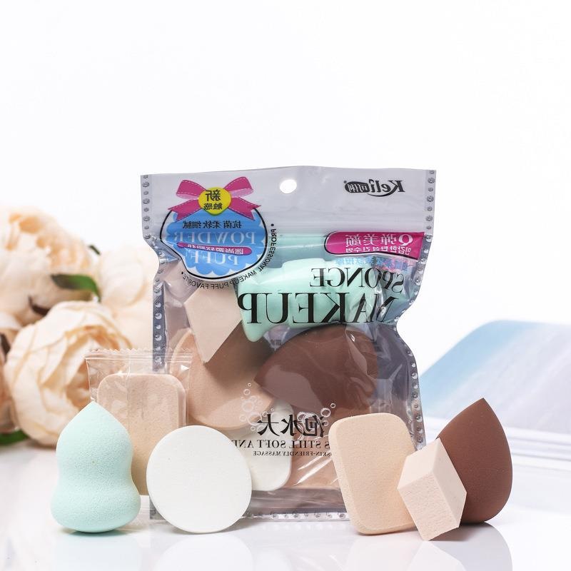 Set 6 mút tán kem nền, mút trang điểm mềm mại nhiều mẫu đa dạng siêu tiện dụng Store4girls