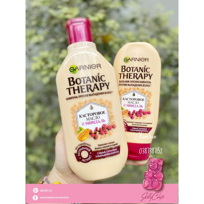 Gội xả Hạnh Nhân Garnier botanic therapy chống rụng tóc