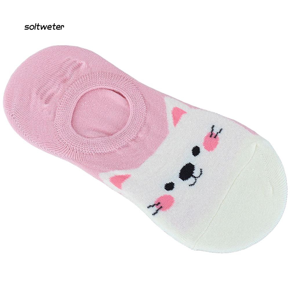 Vớ lười cổ thấp họa tiết hoạt hình xinh xắn cho nữ