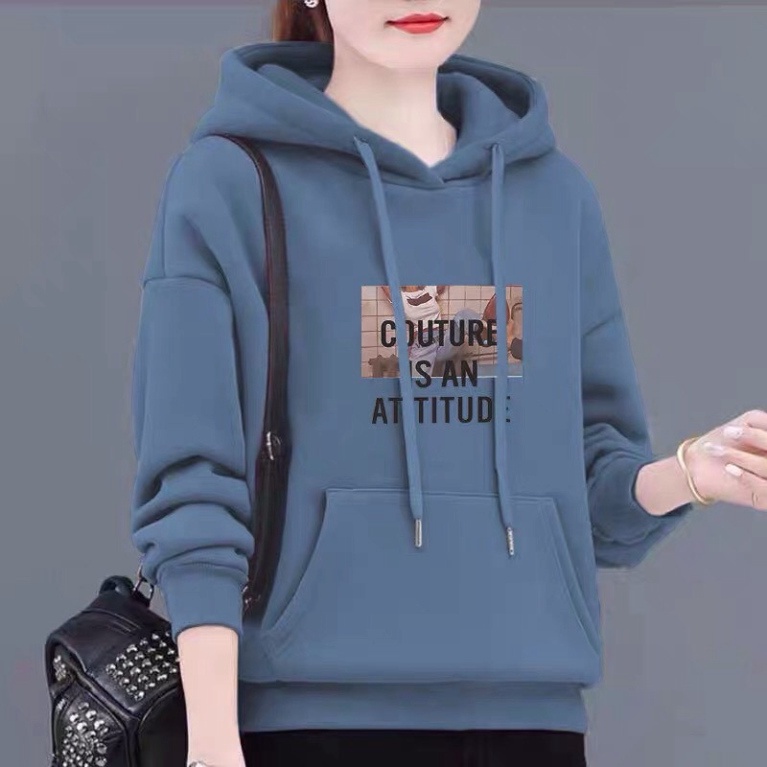 Áo hoodie nữ in hình thời trang - Áo nỉ hoodie mẫu mới cao cấp