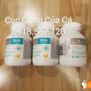 Dầu cá Bio Island DHA cho bé, Úc (60 viên)