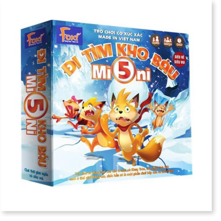 Boardgame-Đi tìm kho báu mini Foxi-Đồ chơi trẻ em thông minh sáng tạo-phát triển IQ cao