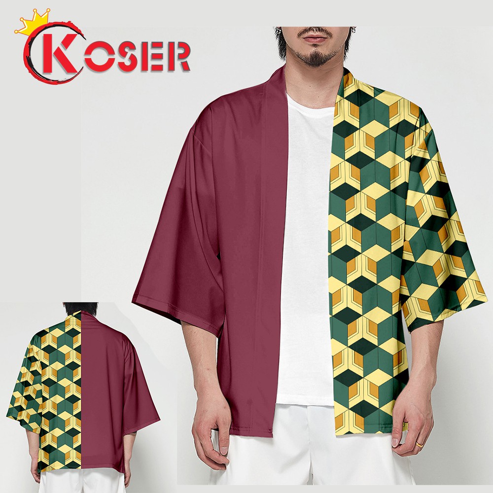 Kimetsu No Yaiba Haori Cape Anime Demon Slayer Cosplay Costume Shinobu Giyuu Tanjirou
