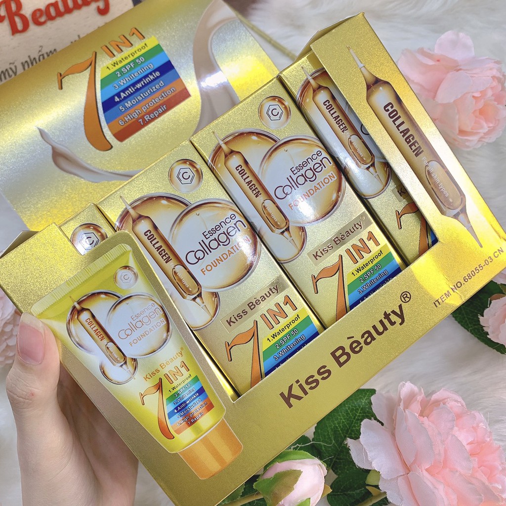 Kem nền chống nắng dưỡng da colagen 7 trong 1 của Kissbeauty S2 | BigBuy360 - bigbuy360.vn
