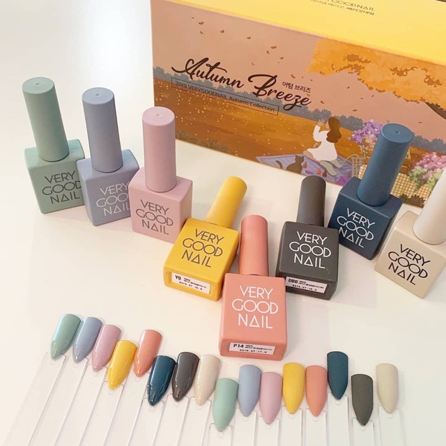 Bộ sản phẩm sơn gel cao cấp verygoodnail Set Autumn 2019 [ set 8 chai]