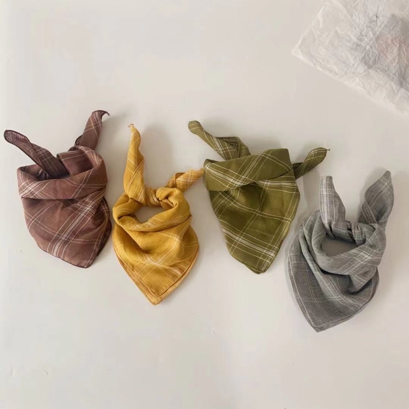 Khăn vuông cho bé thời trang Hàn quốc thấm hút mềm