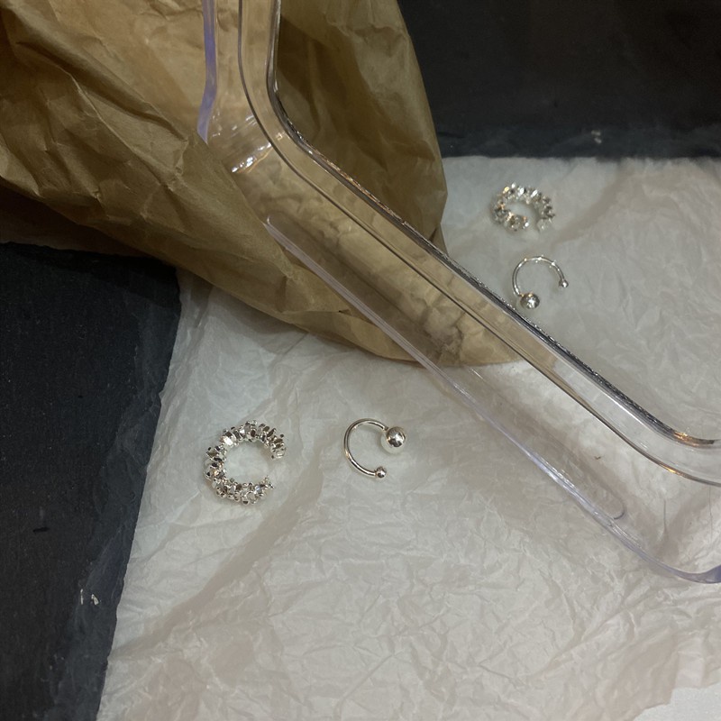 Bông tai hai mảnh hình trà sữa mới năm 2021 F283