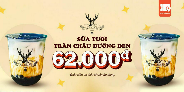 E-Voucher Sữa Tươi Trân Châu Đường Đen The Alley