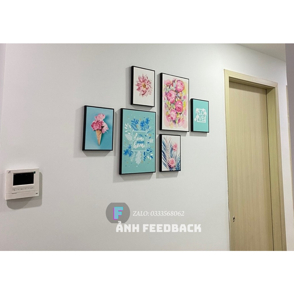 Tranh Treo Tường canvas, Tranh treo Phòng ngủ,phòng khách,cầu thang đẹp ⚡FREE SHIP⚡Bộ hoa lá,giá rẻ