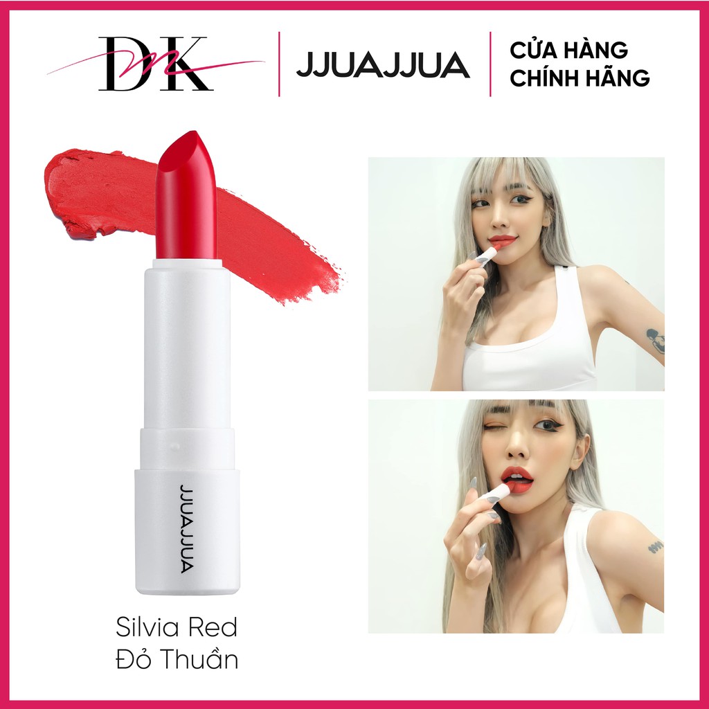 SON THỎI LÌ JJUAJJUA SILVIA (ĐỎ THUẦN) | BigBuy360 - bigbuy360.vn