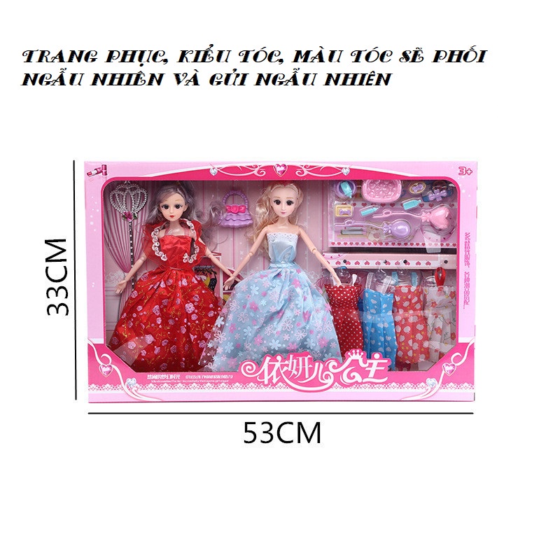 Búp Bê Công Chúa NATASHA kèm váy áo giày dụng cụ nhà bếp các chi tiết nhỏ thỏa giấc mơ công chúa cho bé gái