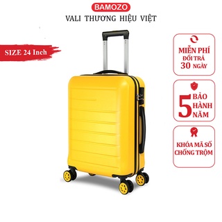 Vali du lịch Bamozo 8818 Size 24inch - Nhựa Cao Cấp- Chống Va Đập-Size ký gửi