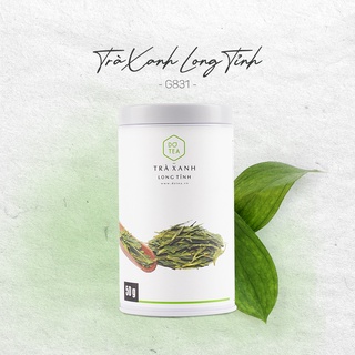 Trà xanh long tỉnh Dotea G831 50g vị êm dịu tựa hạt dẻ sắc nước xanh biếc lam ngọc