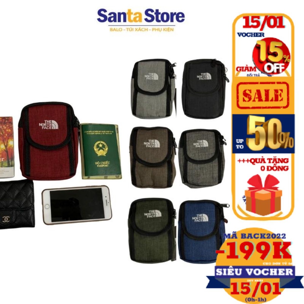 Túi đeo chéo đựng điện thoại, đồ dùng cá nhân đi chơi, mua sắm thời trang giá rẻ SANTA STORE