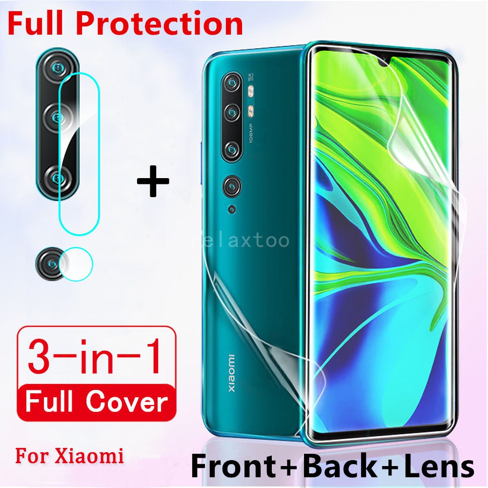 Kính Cường Lực Bảo Vệ Mặt Trước Và Sau Cho Xiaomi Mi 8 9 Mi9 Se Mi8 Mi10 Note10 Note 10 Lite 10 Pro Pocophone F1 F2 Pro A1 A3 A2 Lite