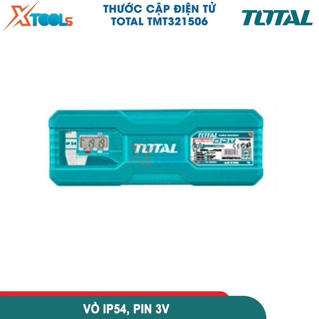 Thước kẹp điện tử TOTAL TMT321506 150mm thước đo đường kính điện tử hợp kim thép không gỉ hệ mét, inch-CHÍNH HÃNG-XTOOLS