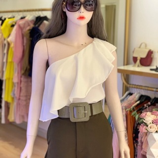 Có video chất vải - Áo lụa kiểu lệch vai BÈO ⚡ FREESHIP ⚡ áo thiết kế nhiều màu nhiều size chất siêu mát, dày mịn