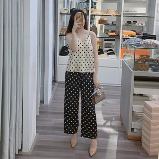 Set 2 dây quần dài chấm bi cao cấp
