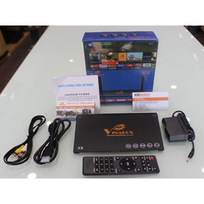 BOX TV VINABOX X9 – RAM 2G, ANDROID 7.1.2 NOUGAT, HỖ TRỢ GOOGLE ASSISTANT THÔNG MINH - XEM HƠN 250 KÊNH GIẢI TRÍ