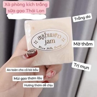 Xà Phòng Cám Gạo Xà Phòng Trắng Da Thái Lan mềm mịn da và thơm