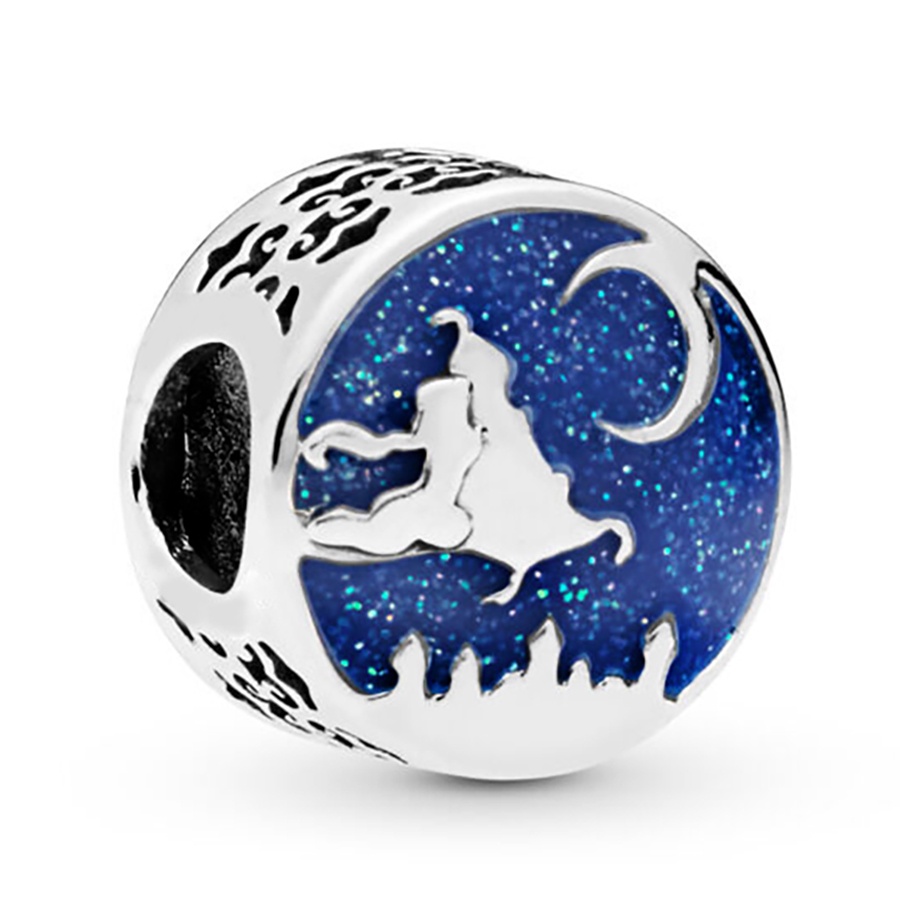 Hạt Charm Hình Trái Tim / Ngôi Sao / Pha Lê Màu Sắc Bạc Độc Đáo Dùng Làm Trang Sức DIY