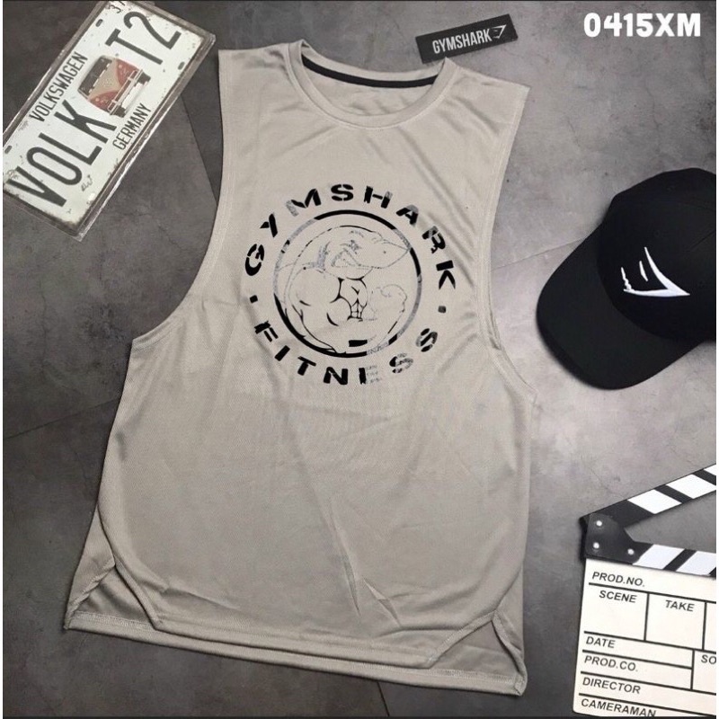 Áo tanktop tập gym nam ,áo 3 lỗ tập gym nam thun co giãn 4C thấm hút mồ hôi