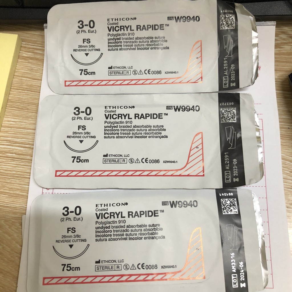 Chỉ PT Vicryl Rapide 3/0