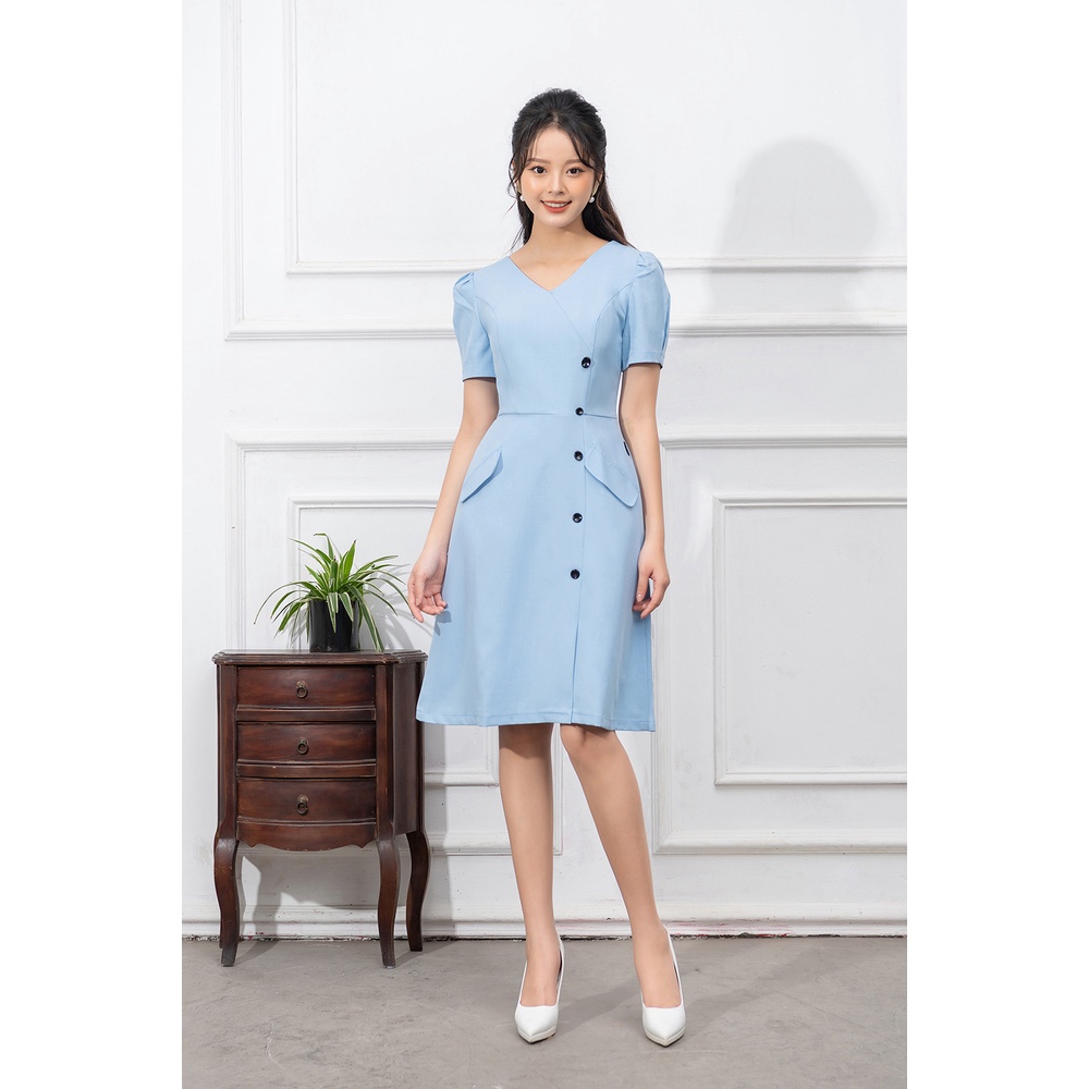 Váy Công Sở Thiết Kế LUPERI Cao Cấp LFV3276