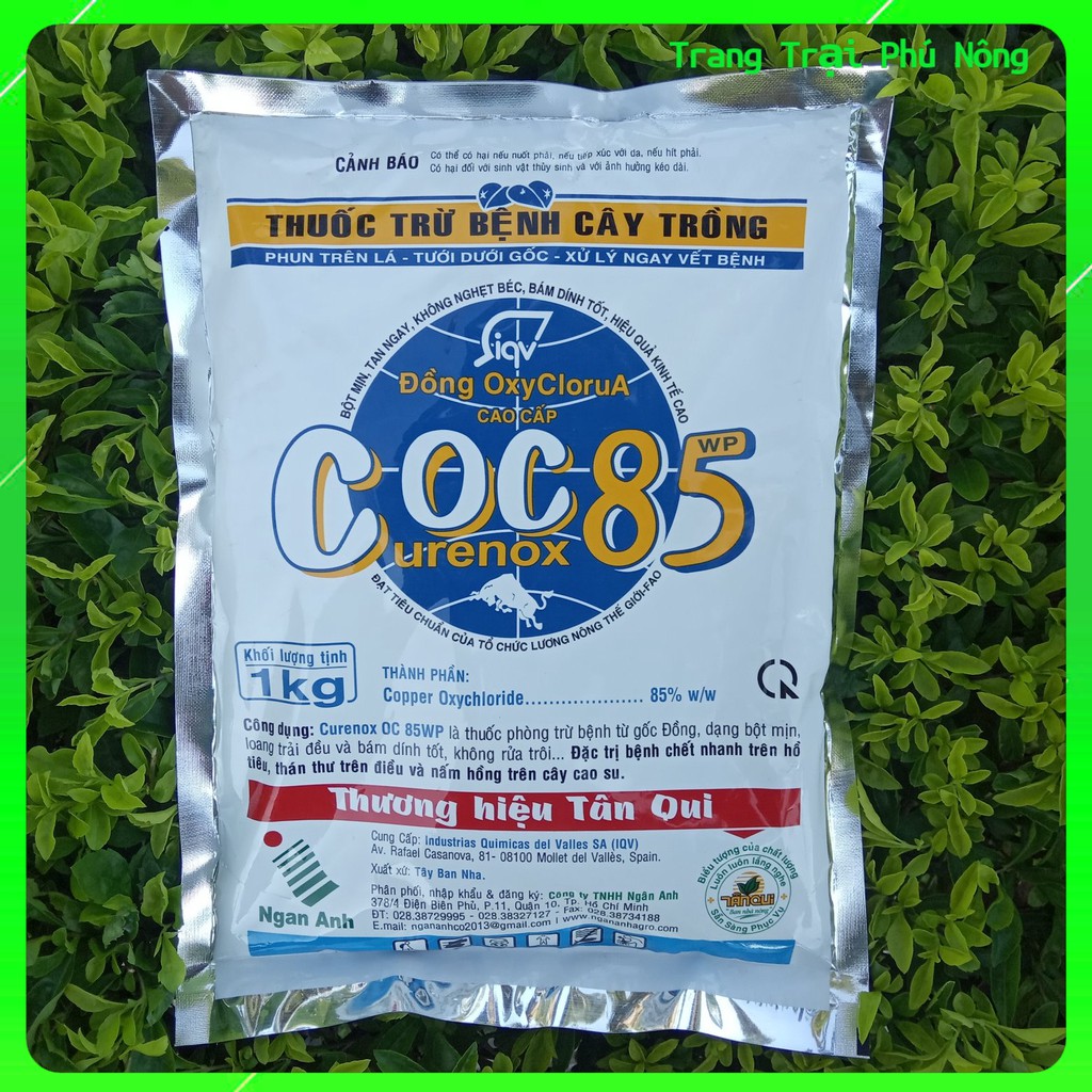 Thuốc Trừ Bệnh Gốc Đồng COC85 - Gói 1kg - Đặc Trị Bệnh Chết Nhanh và Thán Thư