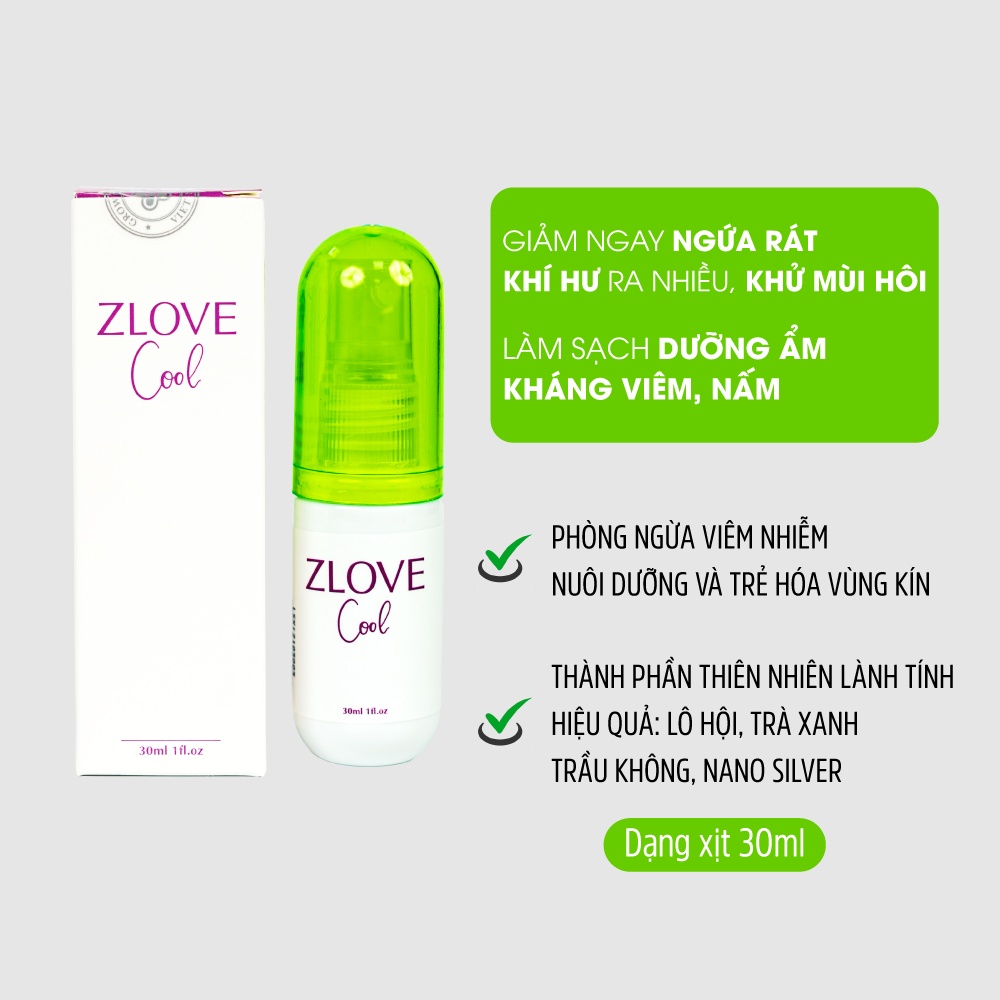 Dung Dịch Vùng Kín Zlove Kháng Khuẩn, Ngừa Viêm, Làm Hồng, Giảm Viêm Nhiễm, Nấm Ngứa(Thảo Dược An Toàn)