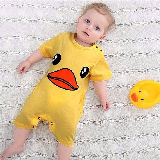 Jumpsuit Ngủ Liền Thân Dễ Thương Cho Bé Sơ Sinh Từ 0-24 Tháng Tuổi