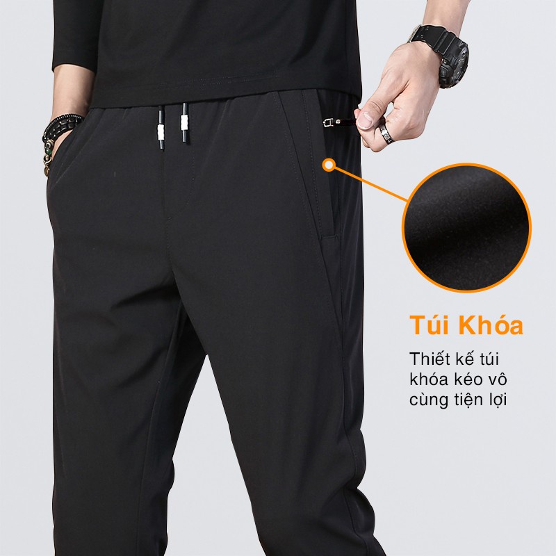 Quần thể thao nam UNIFUN Quần jogger nam mã TT78 kiểu thun trơn bó ống co giãn Hàn Quốc đẹp ống dài mùa hè thu