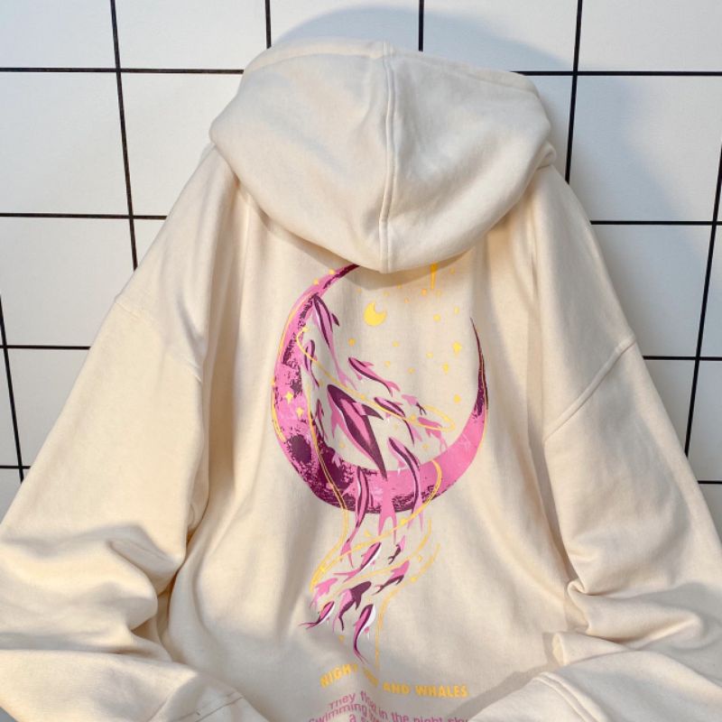 Áo Khoác Hoodie Form Rộng Phối Zip Unisex SKY Vải Nỉ Bông Nhẹ | BigBuy360 - bigbuy360.vn