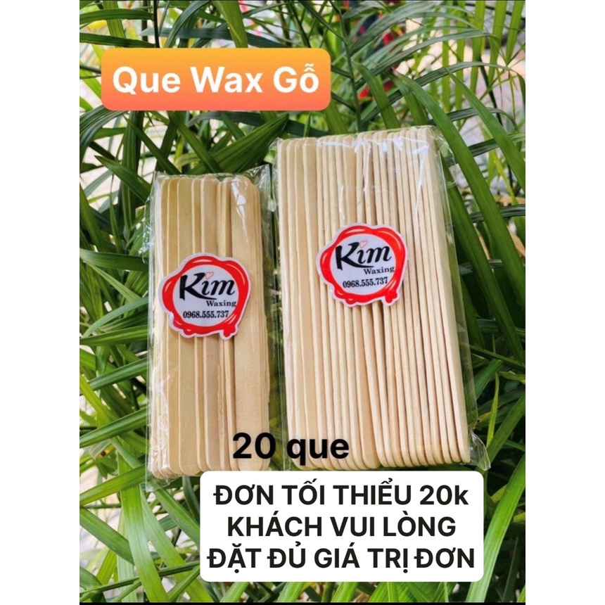 Que gỗ wax lông tay chân lông mũi mày