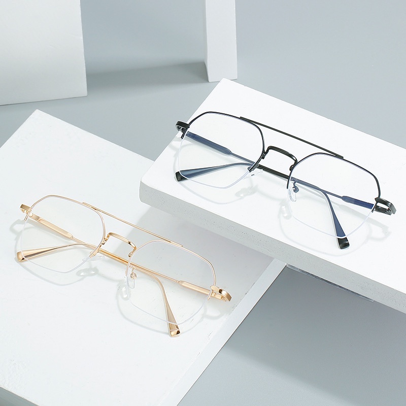 Mắt Kính Unisex Bằng Kim Loại Đa Giác -50 100 150 200 250 300 350 400 450 500 550 600