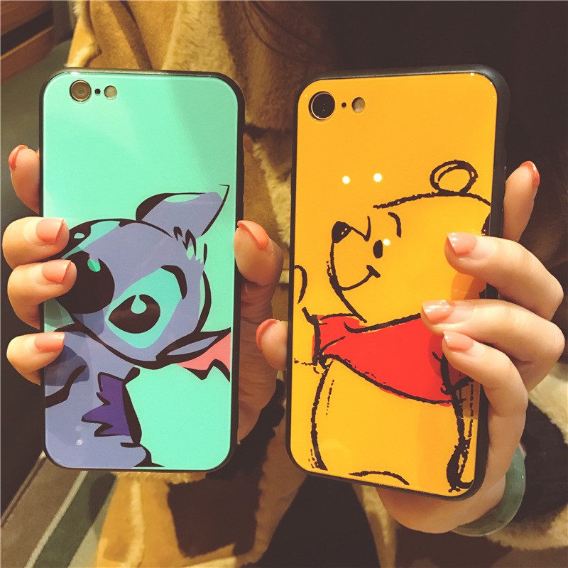 ỐP iphone lưng kính hình hoạt hình cho iphone 6 7 8 x xr xs max 11 promax k171