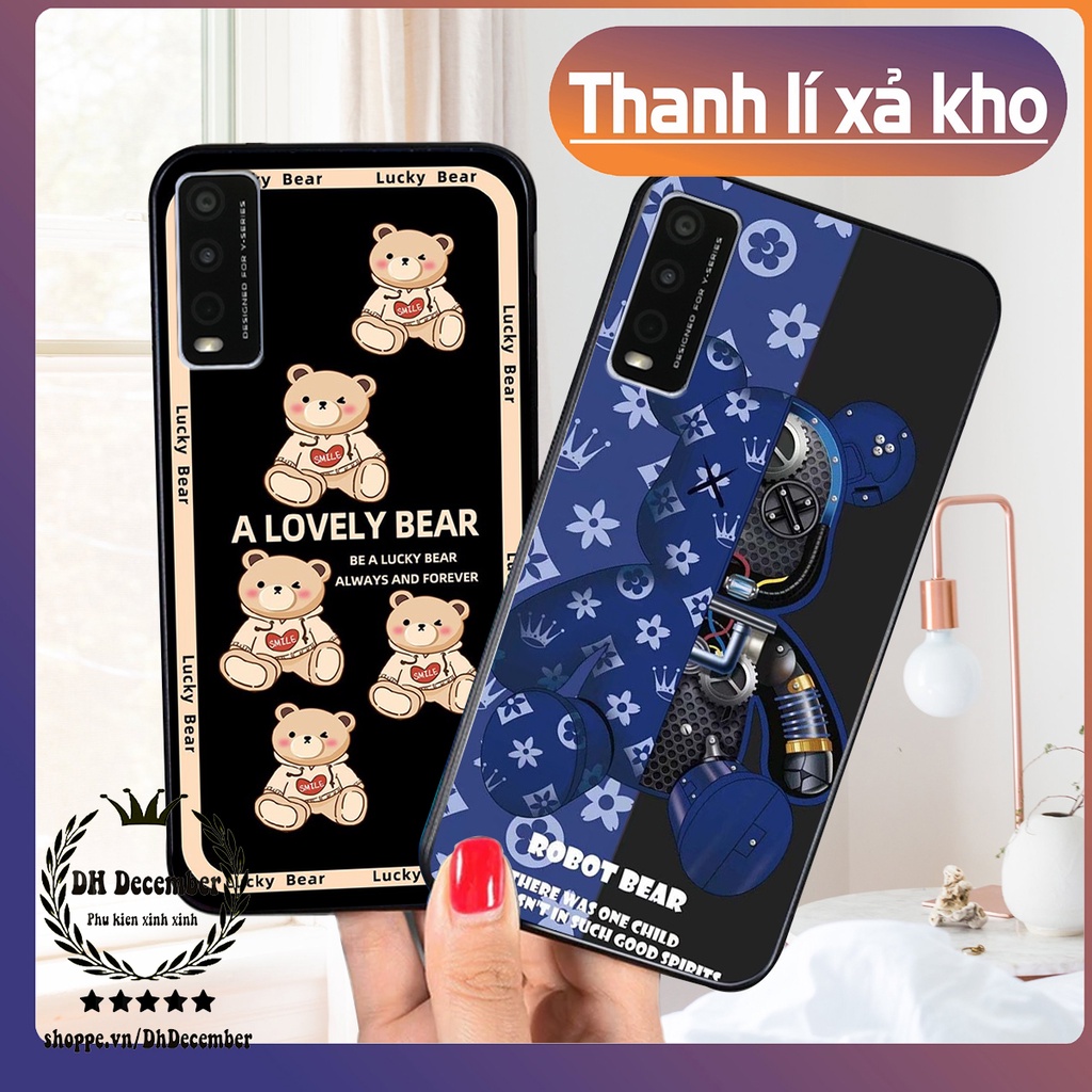 Ốp lưng Vivo Y20 in hình 3D lucky, gấu Brick xinh xắn - KHÔNG NÊN BỎ LỠ